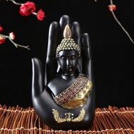 Thai Buddha in the Palm Statue Figurine Buddha Sculpture-Indoor/Outdoor Decor for GardenPatioPorch Yard Art Decor