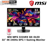 MSI MPG 322URX QD-OLED 32" UHD 4K OLED 240Hz 0.03ms Gaming Monitor