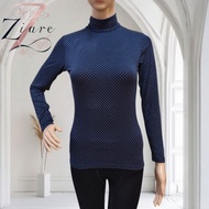 TTN74 (size M) Uniqlo Heattech Polka Dot Turtleneck Thermal Inner Warmer
