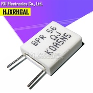 10pcs BPR56 5W 0.1 0.15 0.22 0.25 0.33 0.5 ohm Non-inductive Ceramic Cement Resistor 0.1R 0.15R 0.22