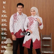 KATUN KEMEJA Men's Couple Batik Tops Latest JumboWanitas - Long Sleeve Shirts - Kimono Tunics for Nu