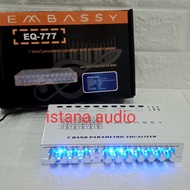 PARAMETRIK PRE AMP EMBASSY EQ-777 EQUALIZER SUBWOOFER EMBASSY EQ-777