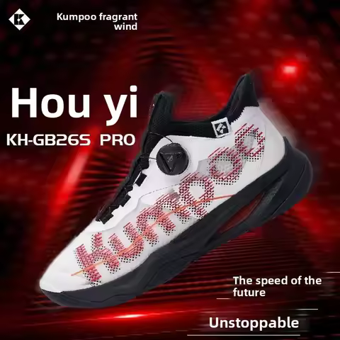 Kumpoo Badminton Shoes KH-G826S Houyi PRO Men and Women Professional Sports Shoes with Rotary Buckle
