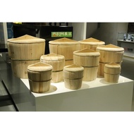 Wooden rice buckets for home use, commercial old-fashioned small rice steaming pots, rural rice ball