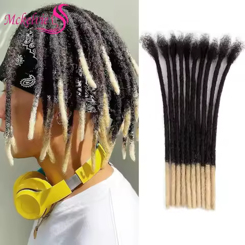 T1B/613 0.2/0.4/0.6/0.8cm Locs Extensions 100% Human Hair Handmade Dreadlocks Extensions Brazilian R