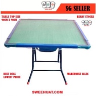 Foldable Blue Edges Mahjong Table (size 90cm x 90cm) Free Assembly