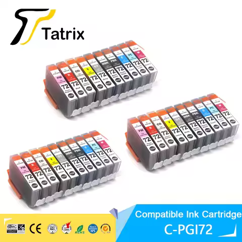 Tatix Compatible Ink Cartridge For Canon 72 PGI 72 PGI-72 PGI72 Ink Cartridge for Canon PIXMA Pro-10