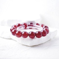 魅惑感 鴿血紅草莓晶 顆顆星光 手鍊