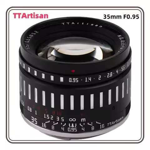 TTArtisan 35mm F0.95 APS-C Large Aperture Manual Focus Mirrorless Cameras Lens for Fuji FX Sony E Ca