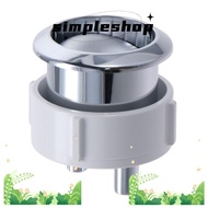 SIMPLE Dual Flushing Toilet Water Tank Button, ABS Silver Toilet Flush Button, Portable Plastic Toilet Push Button Spare Parts Worker