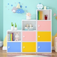 Small Bookcase Simple Children's Storage Door Locker Bookcase Bookcase Bookcase Combination 9C Grid 