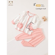 pyjamas kids pyjamas Baby Pure Cotton Spring Autumn Boy Cardigan Pajamas