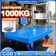 Trolley Heavy Trolley Cart troli barang Duty Troli Barang1000KG PVC Iron Foldable troli beroda