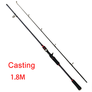 Joran Pancing Spinning/ Casting Joran Pancing 1.8M/ 2.1M/2.4M Tongkat Pancing Putar Ringan/Joran Pan