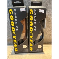 Goodyear 700x25c/28c Eagle F1 Tubeless Complete Tire Blk/Tan wall