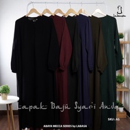 HITAM Plain Black Mecca Series Abaya Gamis and Various Colors - Labasa Ori | Jetblack Abaya Abaya Ab