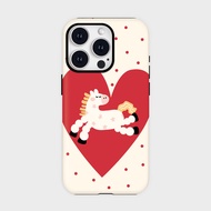 Love White Horse Suitable for Apple 17promax Cartoon Cute iPhone16pro Lens All-Inclusive 1511.4
