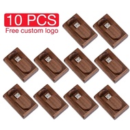 JASTER 10PCS/LOT Free LOGO USB 2.0 Flash Drive 128GB Wooden with Box Pen Drive 64GB Wedding Gift Pendrive 32GB Wholesale Thumbdrive 16GB Photography Studio flashdrive 8GB 4GB