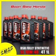 ♢BOON SIEW HONDA BSH ENGINE OIL 4T FULLY SYNTHETIC 100 ORIGINAL 10W40✯
