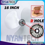 FAN BLADE 16 INCH D HOLE HALF MOON FAN SHALF BILAH KIPAS
