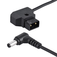 Coiled 98cm/38.5inch D-Tap 2Pin Male to DC 5.5 * 2.1mm Adapter Cable Extension Elastic Line Accessor