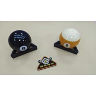 [Guohua Pool] No. 8 Ball, 9 Ball Pool Shape Ashtray Pen Holder Decoration Multi-Purpose Table Cue Su