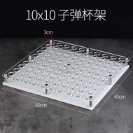 เก้าอี้น้ำแข็ง Acrylic Light-Up Chessboard Shot Glass Holder Barware เครื่องประดับตกแต่งบ้านสไตล์ย้อ