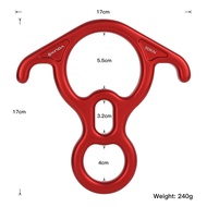 Xinda Rock Climbing Descender OX Horn 8 Descend แหวน Downhill แปดแหวน Bent-Ear Rappelling Gear Belay
