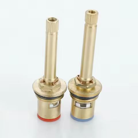 1/2 Inches Copper Valve Core 76/82mm Bathroom Shower Long Handle Brass Tap Valve Core Replacement Va