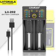 LiitoKala Lii-202 Lithium Battery Charger for 1.2V 3.7V 3.2V 3.85V AA/AAA 18650 26650 16340 NiMH Ion  Batteries Charger
