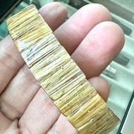 鈦晶手排16mm 板鈦金磚滿絲鈦排 磁場強 鈦晶吸財聚財招財 頂級精品收藏  1795