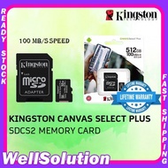 KINGSTON MICRO SD CARD MEMORY CARD Canvas Select Plus Class 10 UHS-I Card SDCS2 ( 32GB / 64GB / 128GB / 256GB / 512GB )
