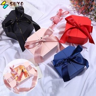 SUYO Gifts Box, Florist Box Double Door Packaging Box, Gifts Octagonal Shaped Bows Valentines Day Gift  Wedding Anniversary