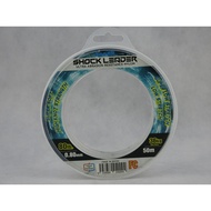 BANDIT SHOCK LEADER LINE (TRANSPARENT),  15LBS TO 120LBS , 50MTR