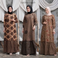 Gamis Batik Kombinasi Modern Syari Muslimah