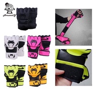 Amuzocity Mma Gloves, Sparring Equipment, Gloves, Portable, Wear-Resistant, Half Finger