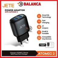 BALANCA Charger Hp Charger Hp Fast Charger Dual Port JETE Atomic 2 Plus Micro USB – Safe, Smart IQ, 