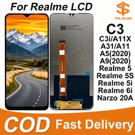 TEK.SEJAM OPPO Realme C3 Realme 5/5i/5S Realme 6i A5/A9 2020 LCD Display Screen assembly replacement