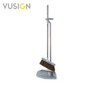 Vusign Broom set Built-In Brush With Dustpan With Storage Lock Lightweight Broom and Dustpan Set