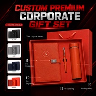 *FAST SHIP* Custom Premium Corporate Gift Set A5 Notebook Pen Thermos  Engrave Name Logo Souvenir Ha