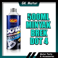 DOT 4 MINYAK BRAKE MOTOR BRAKE OIL DOT 4 DISC BRAKE OIL 500ML
