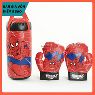 Bộ dụng cụ tập đấm bốc Boxing kèm găng tay bao cát - Bao bố tập boxing kèm găng tay đấm bốc cho trẻ