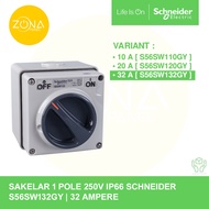 SCHNEIDER SWITCH 1 POLE 32A 32 AMPERE 250V IP66 GREY S56SW132GY