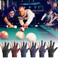 Billiards Glove Left Hand Anti-slip 3 Finger Snooker Billiard Glove Adjustable Snooker Pool E9m2