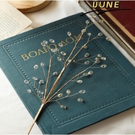 IJUNE Crystal Tree Branches, Transparent Bead Sparkling Crystal Bud Branches,  Pentagram DIY Xmas Tr