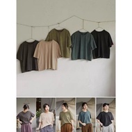 褪彩系列五彩繽紛純棉做舊水洗針織藝術家T恤