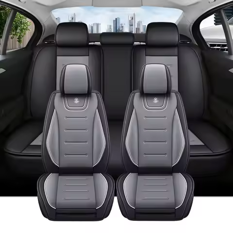 Universal Full Set Car Seat Covers Leather For Hyundai I40 I20 Renault Kangoo Seat Ibiza Mazda 6 Aud