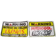 Sticker Cutting Sticker Words Viral Motorcycle Car Laptop Sticker Vinyl Warning Sticker