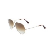 [Rayban] Sunglasses 0RB3025 Aviator Oversized Metal 001/51 Clear Gradient Brown
