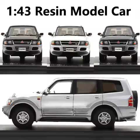 Hi-Story 1:43 Resin Model Cars MITSUBISHI PAJERO (1999) Edition Car Model High Simulation Vehicle To